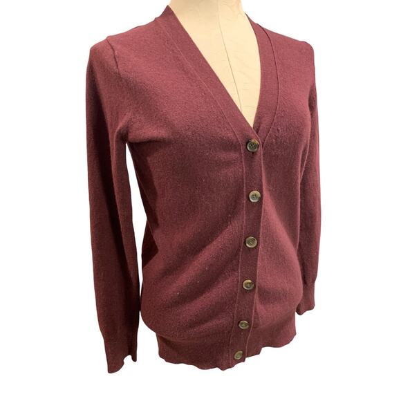 XS J.Crew Mercantile Womens V-Neck Cardigan Sweater Wool Blend F4721 - Picture 2 of 8